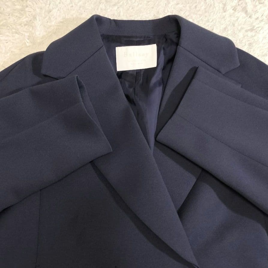 極美品 ボールジィ スキューバジャージーショートコート 紺 小さい