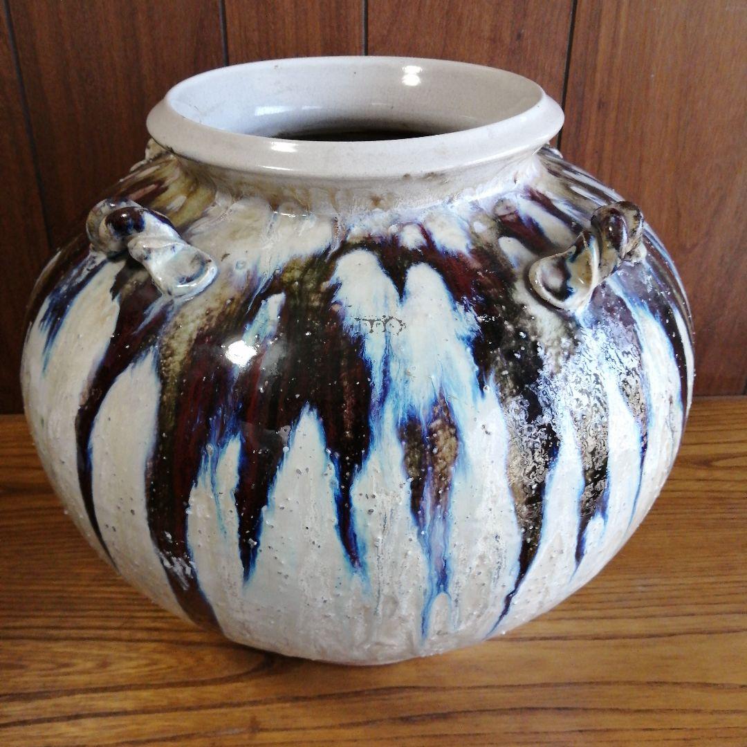 大壺花瓶　生花及び造花用(陶器)