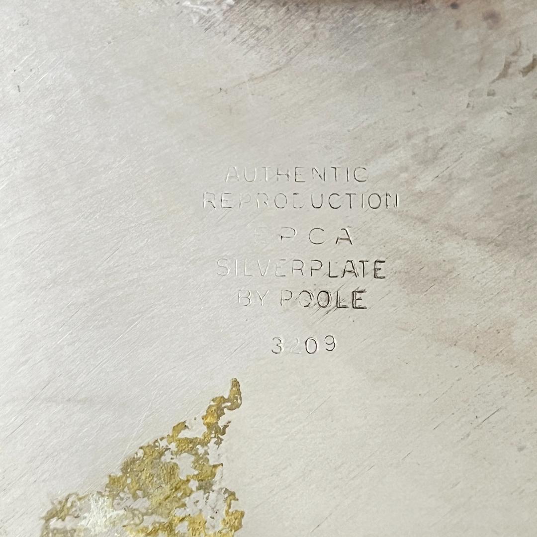 POOLE】サルヴァ / ギャラリートレー【シルバープレート】31cm