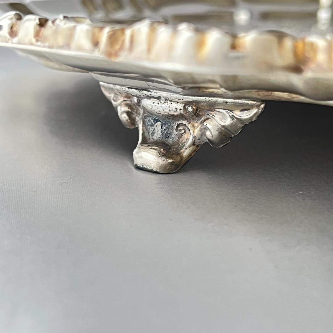 POOLE】サルヴァ / ギャラリートレー【シルバープレート】31cm