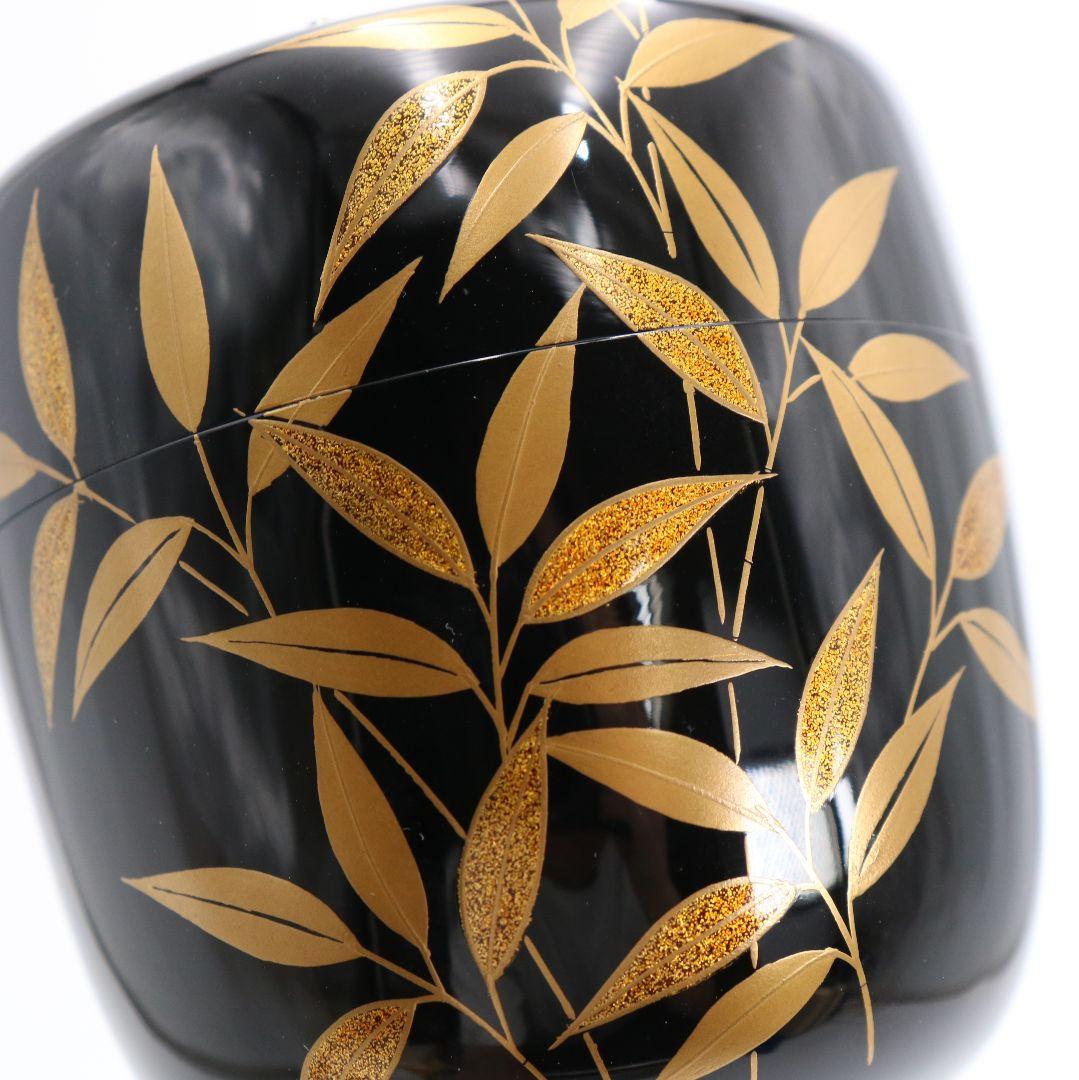 茶道具 天然木 黒柿製 棗 V 9048