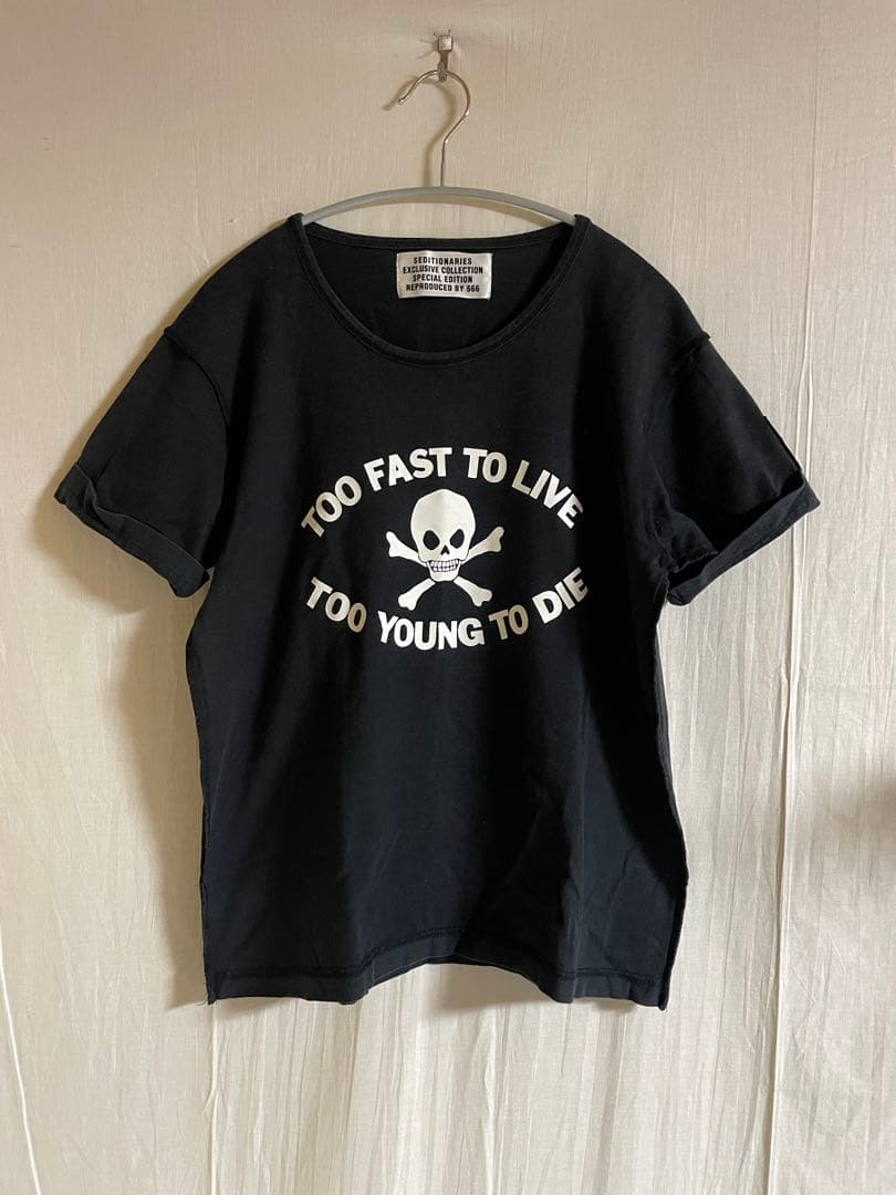 SEDITIONARIES TOO FAST TO DIE アウトシームTシャツ