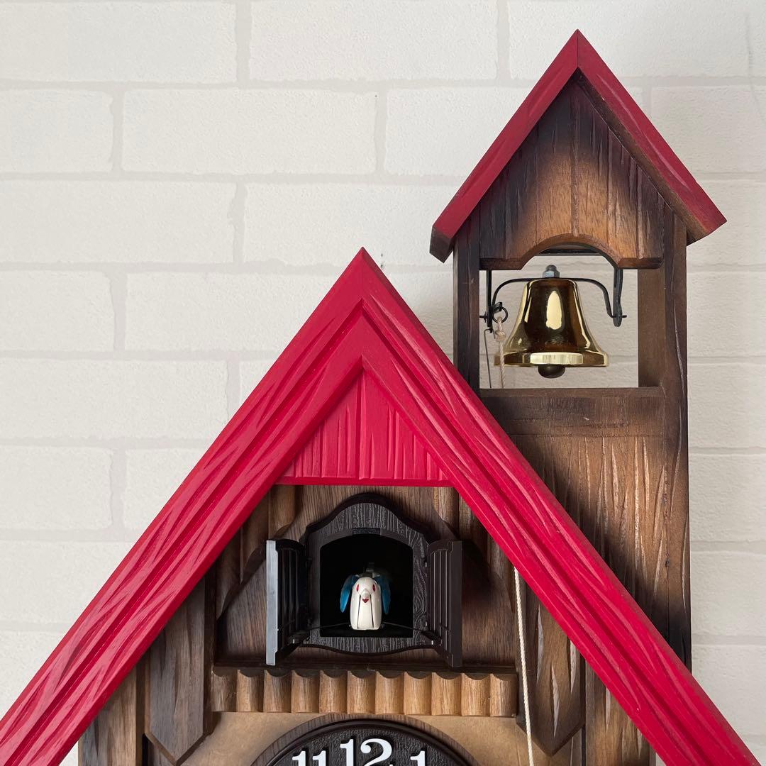 RHYTHM クク時計 ブラウン・レッド