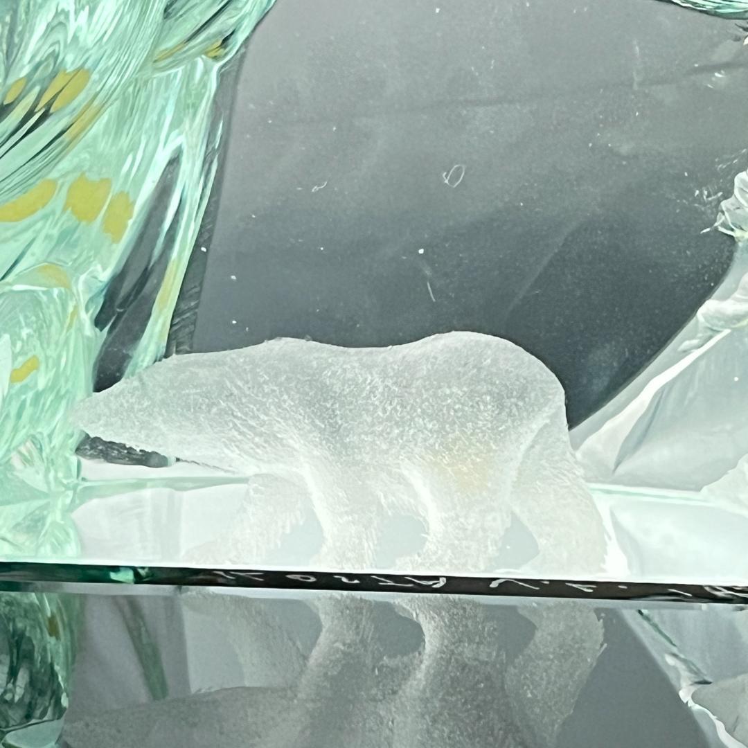 Kosta Boda】ガラス クマのオブジェ / ペーパーウェイト