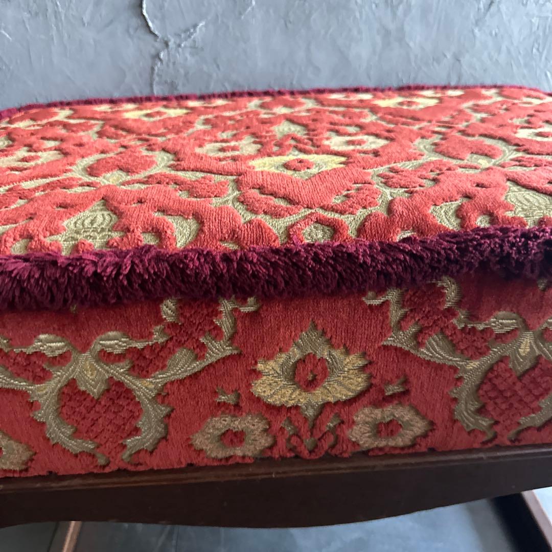 瞬間的お値下げ❣️ヴィンテージスツール 注文 金華織のような座面