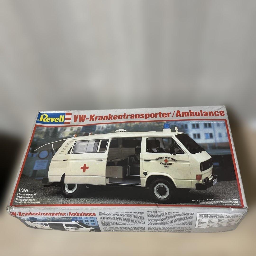 Revell 1/25 VW 救护车 模型 内袋未開封 外箱傷み Ln530 Revell 1/25 VW 救护车 模型 内袋未開封 外箱傷み Ln530