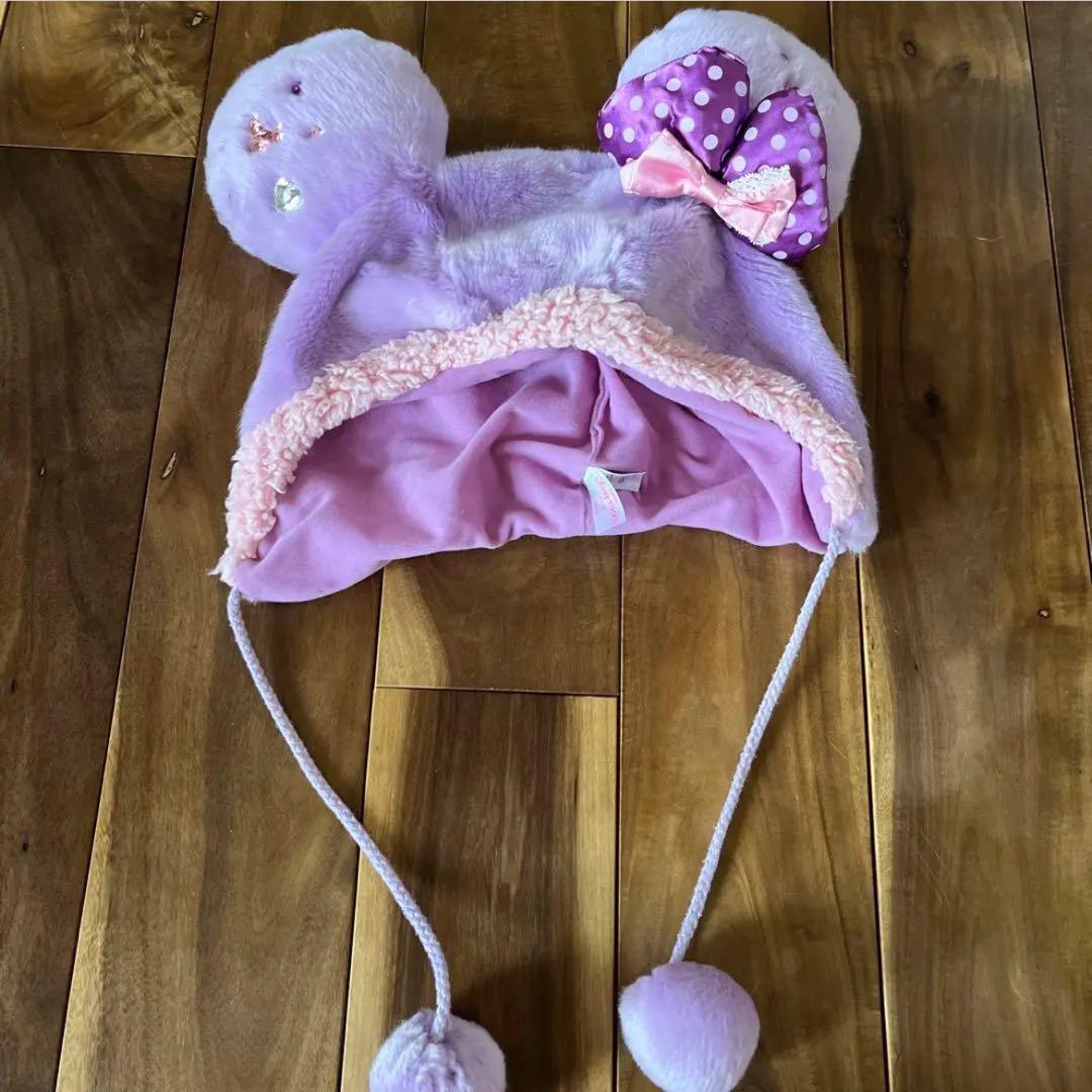 ディズニー ファンキャップ ミニー ピンク 紫