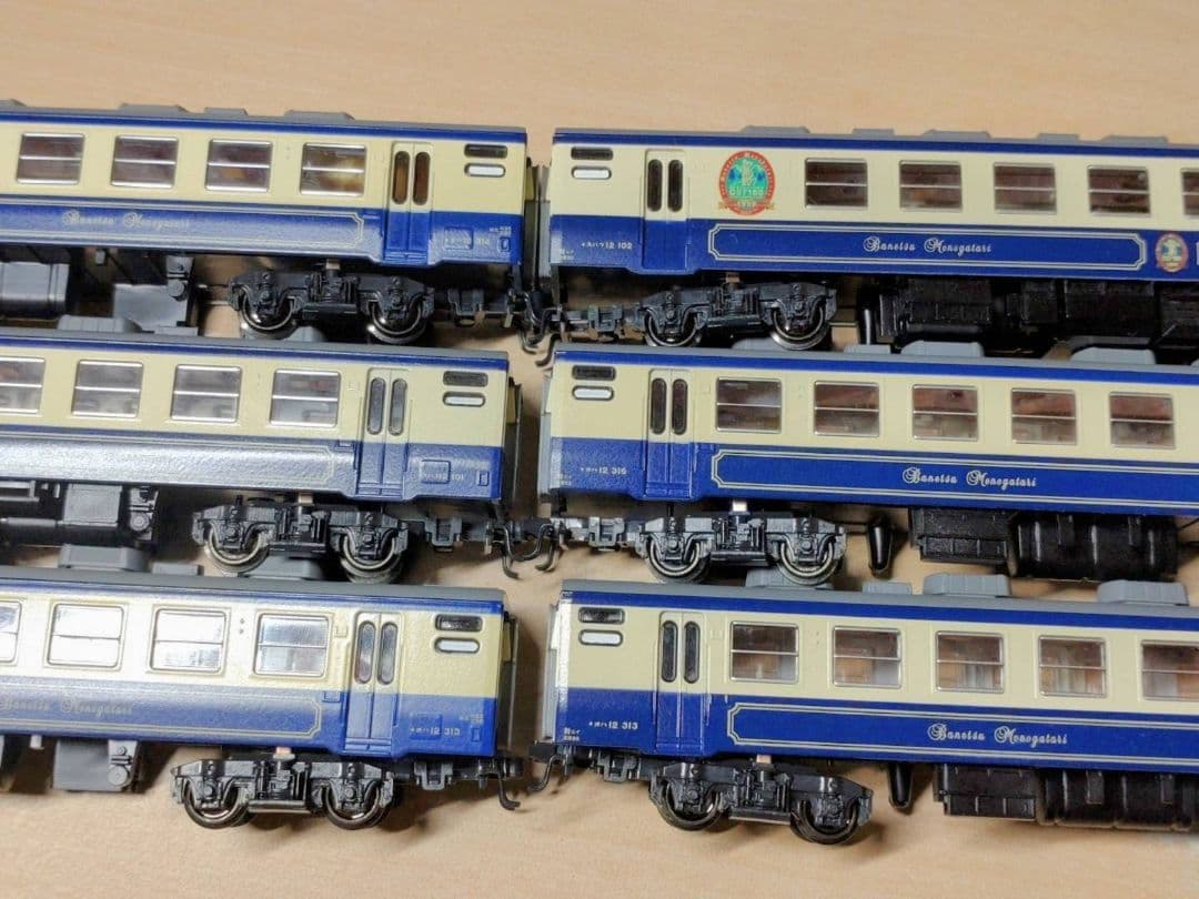 KATO Nゲージ ばんえつ物語号 青客車7両 C57-180号機 ジャンク品