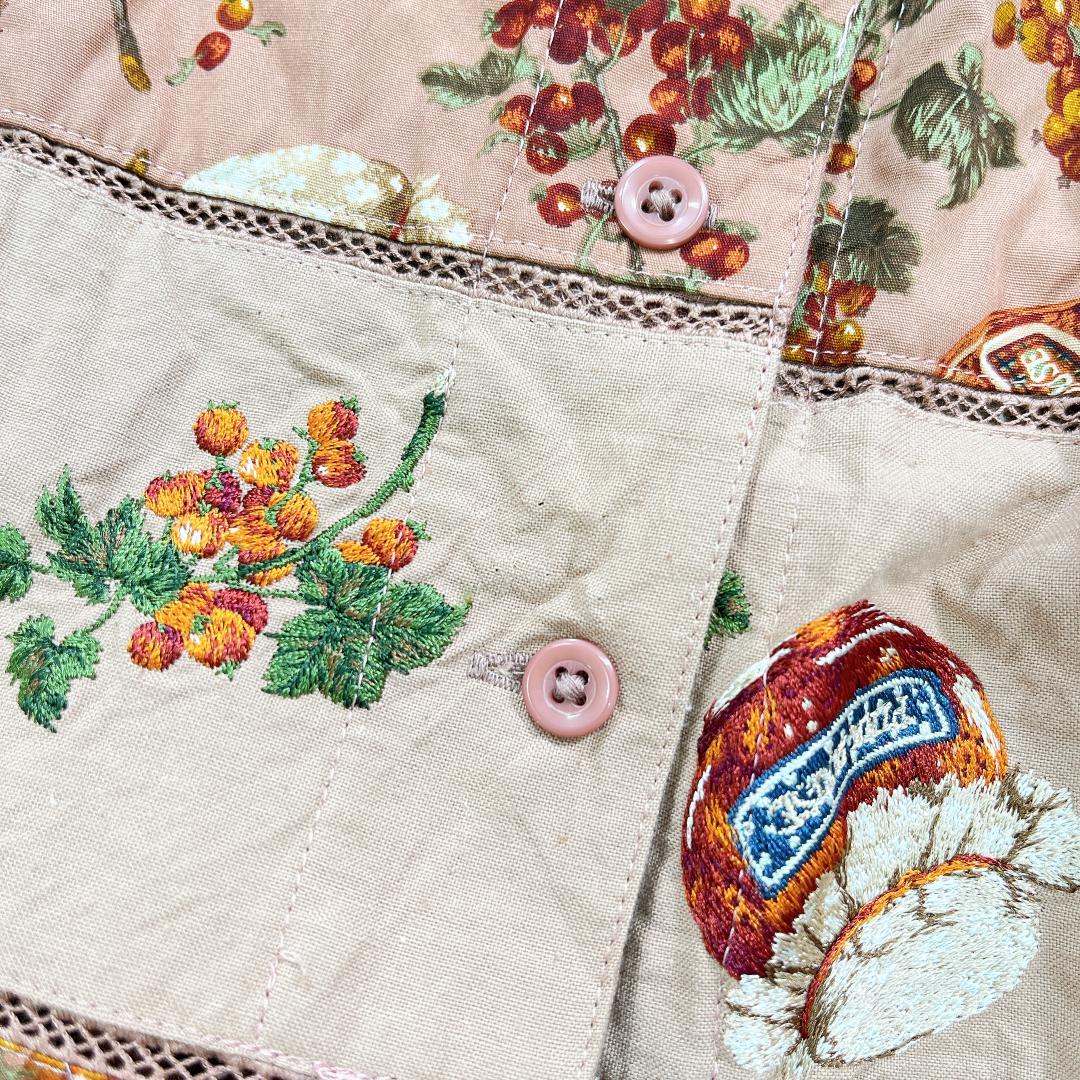 PINK HOUSE ピンクハウス 瓶ジャム フレア ロングスカート ピンク