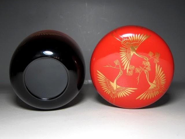 お値引中＞千家十職塗師 中村宗哲 松喰鶴大棗