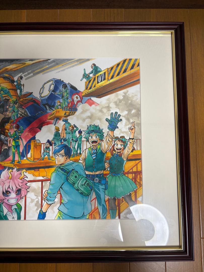 僕のヒーローアカデミア　ヒロアカ　額装高精細デジタルカラー　複製原画