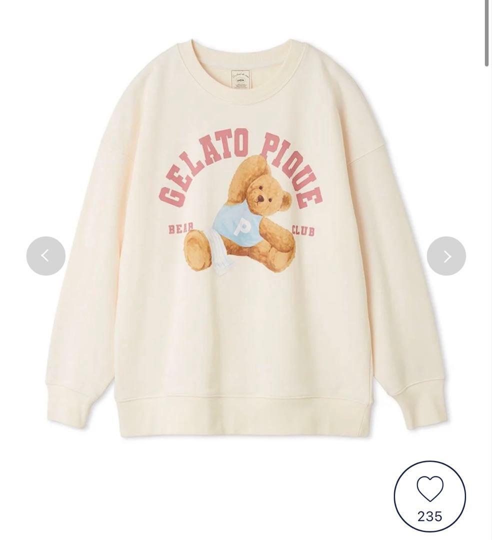 【完売品】GELATOPIQUE スポーティーベア裏毛プルオーバー