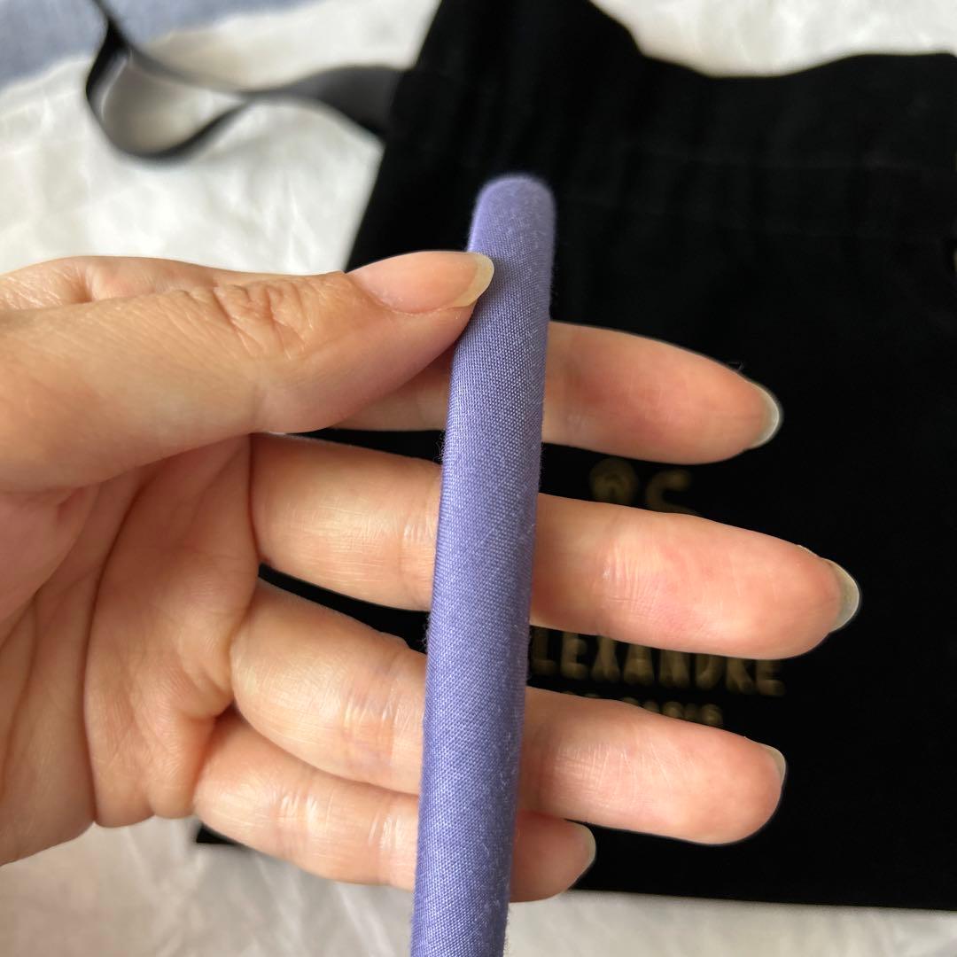 【美品】Alexandre de Paris カチューシャ 1cm パープル