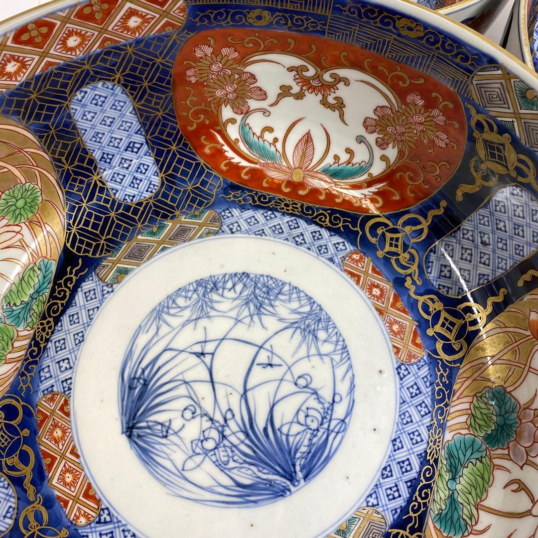 古伊万里 上手三ツ鉢 木箱付 東Y7-0217④トヒチサ