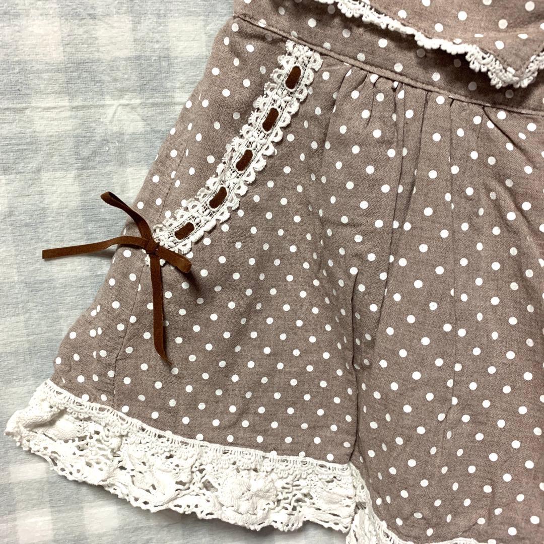 LIZLISA 希少 ドット柄 レース キュロット