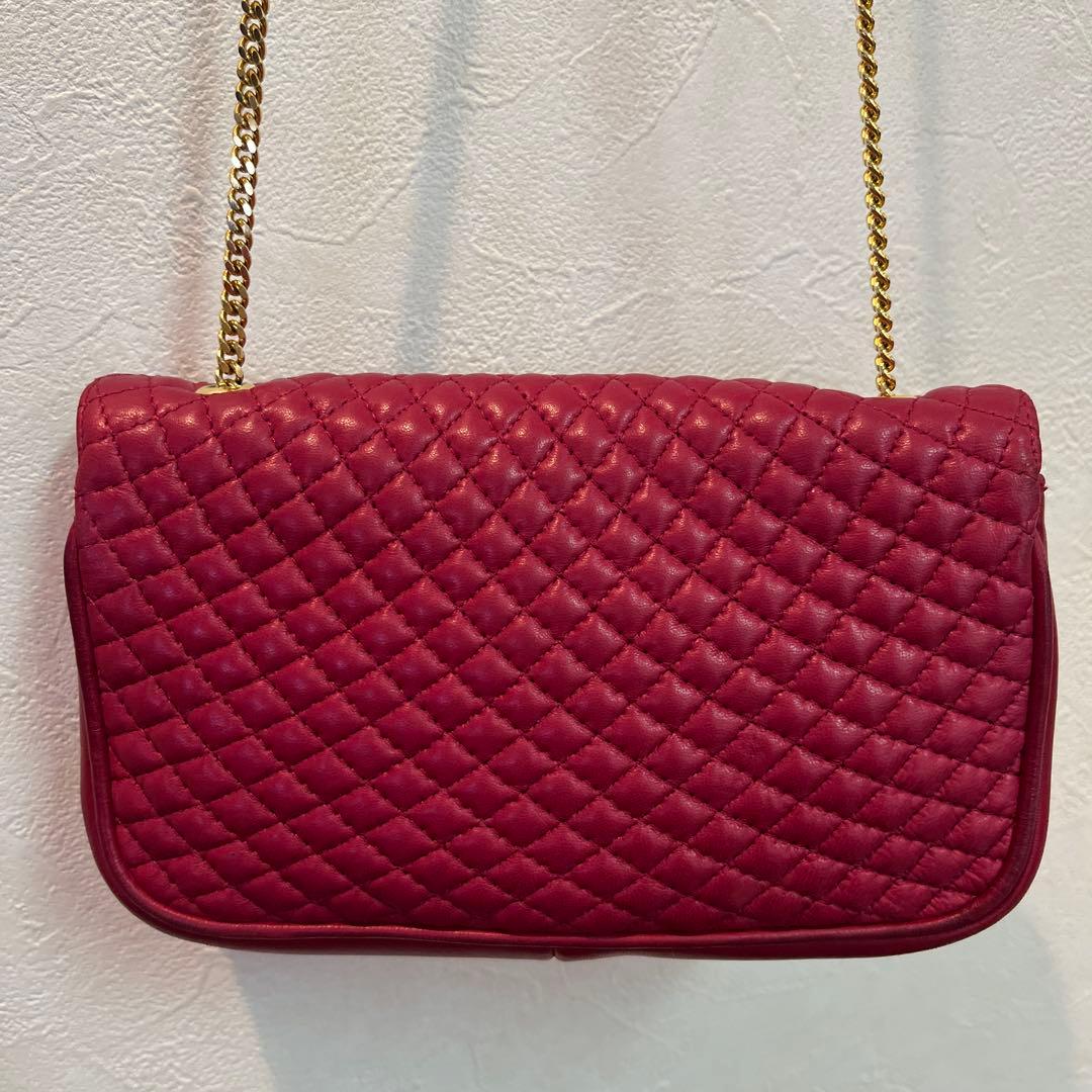 BALLY バリー ヴィンテージ キルティングショルダーバッグ ゴールドチェーン