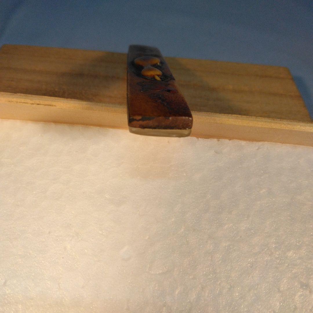 小柄袋　彫刻　蒔絵　珍品