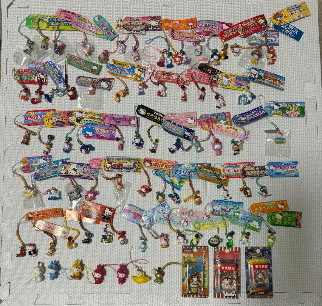 ご当地キティ　根付け　77点セット