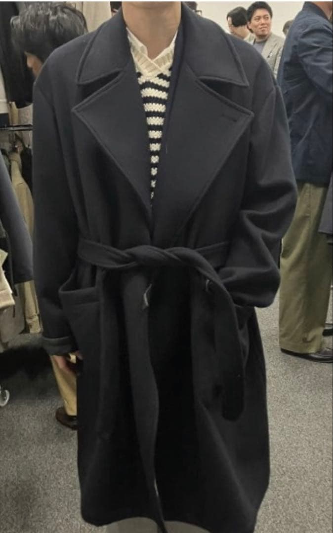 AUBERGE 25AW CONNERY ビキューナ混 究極ガウンコートM 40