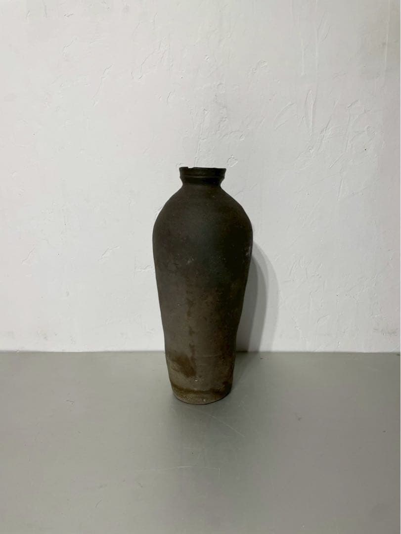 須恵器 古陶磁 壺 花瓶 インテリア 時代物 朝鮮【骨董・アンティーク】 骨董 アンティーク 朝鮮古陶磁 三和高麗 復古高麗 韓国 草花文 壺 飾壺