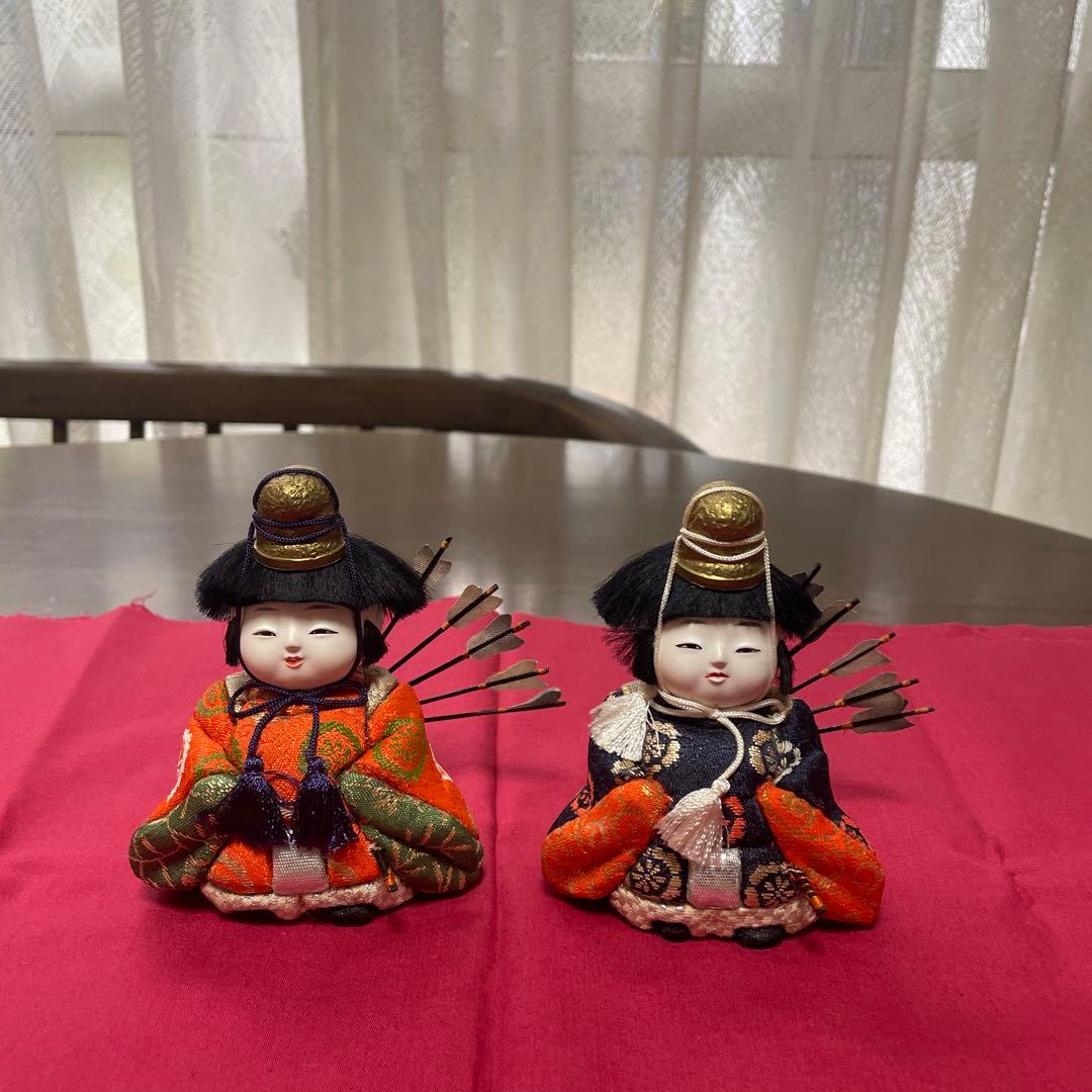 雛人形 お雛様 15人揃　木目込み人形 レトロ　お人形のみ