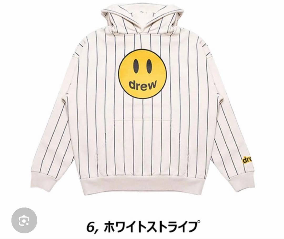 【値下げ】drew house ストライプパーカー M