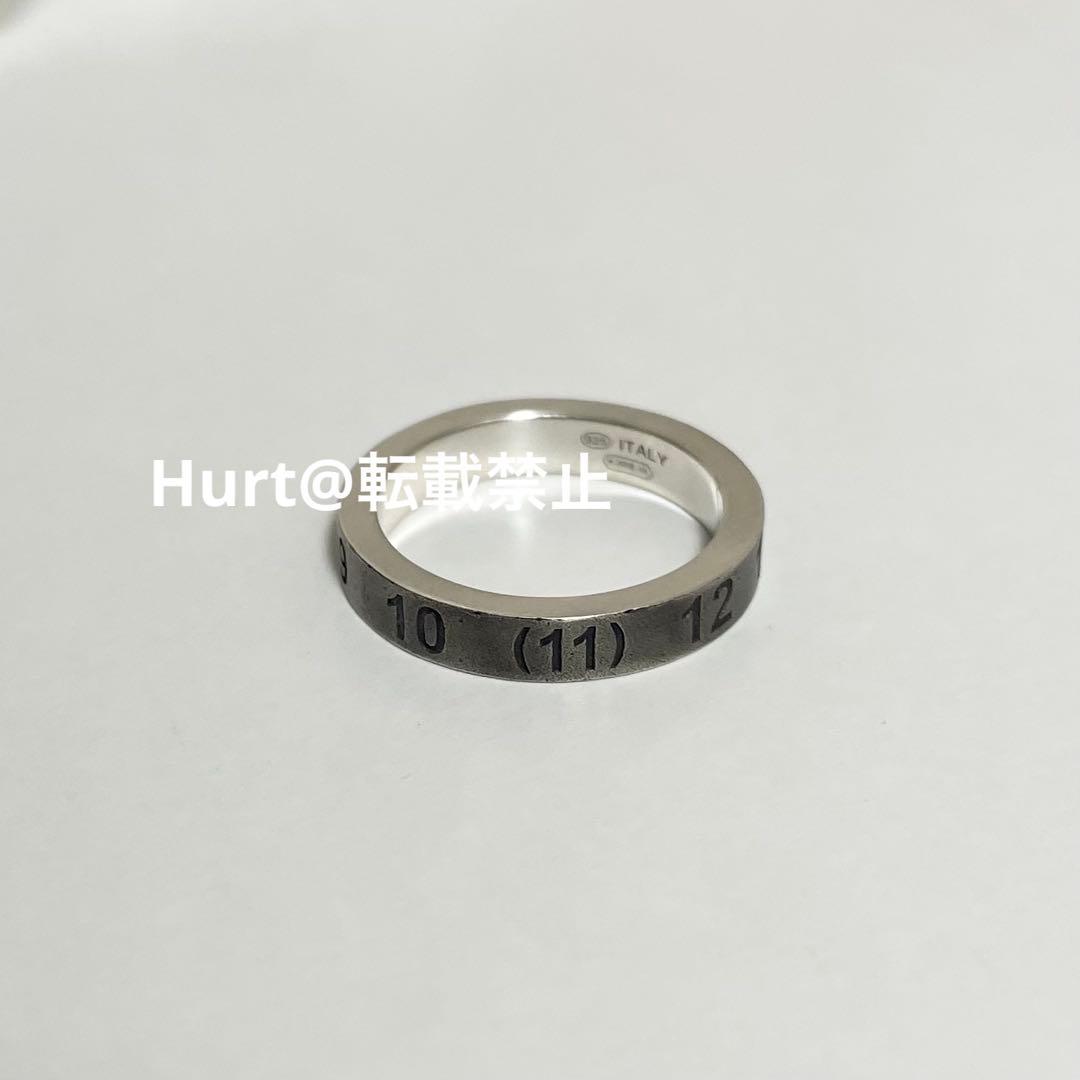 【新品外箱あり】メゾンマルジェラ ナンバリング リング 22号相当 汚し加工