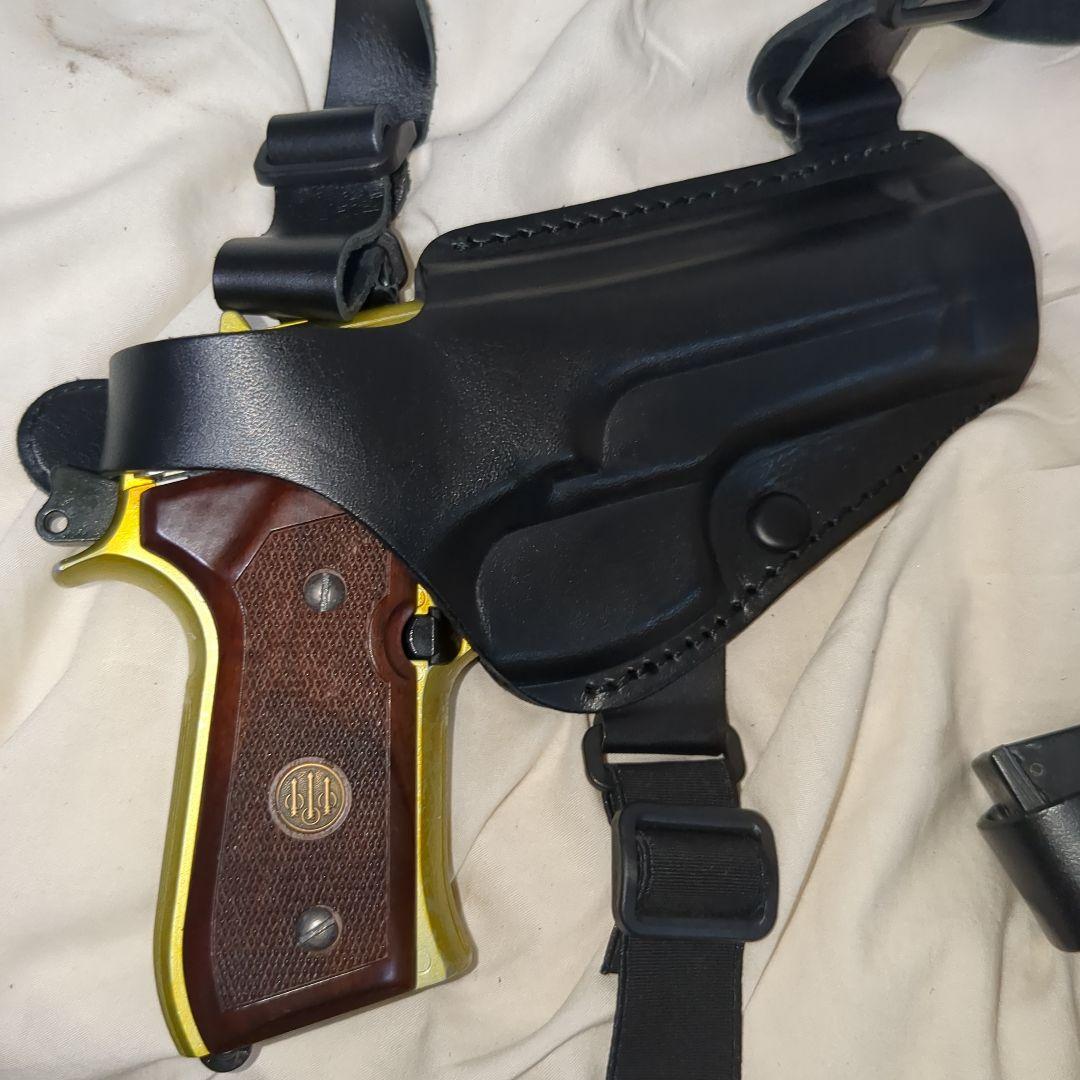 WA ダイハード 本革レザーショルダーホルスターM9 M92F専用 ブラック