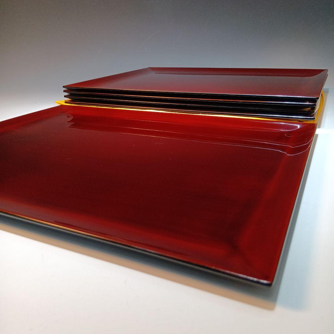 輪島塗　卓上膳5枚　共箱　未使用品　　 作家物　伝統工芸