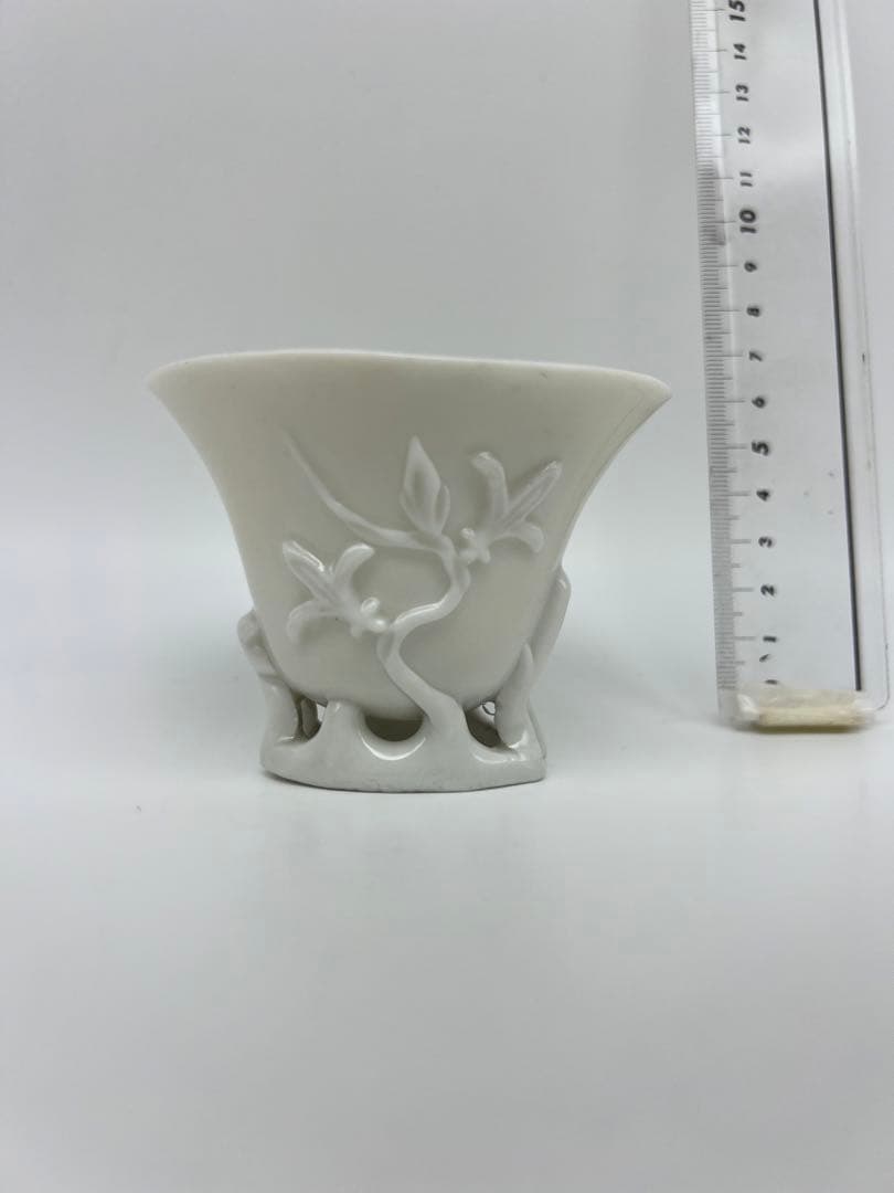 中国明朝か清朝德化窯杯茶道具骨董古美術　コレクション唐物　アンティーク青磁　江戸