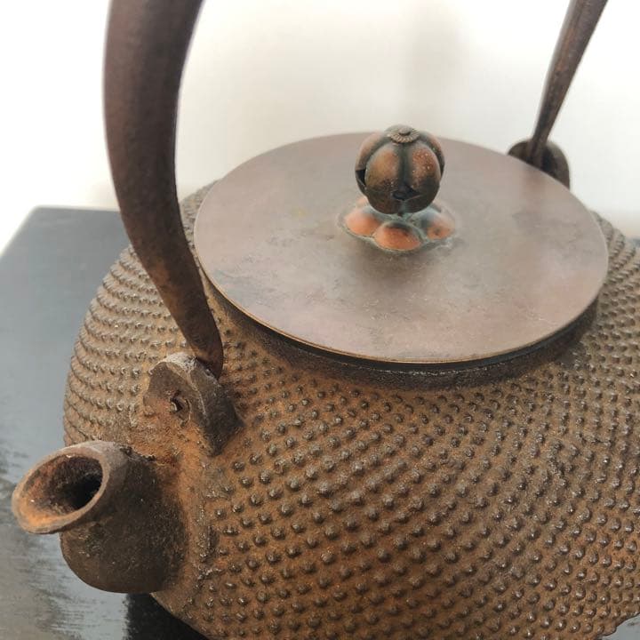 龍文堂　小霰　小あられ　鉄瓶