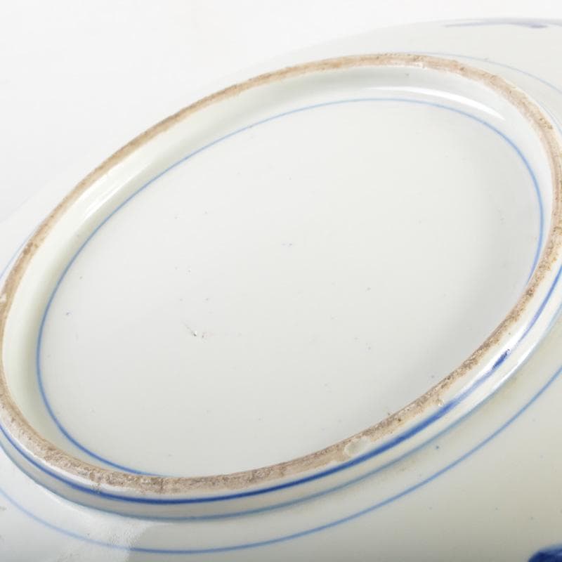 伊万里焼　古伊万里　染錦　花鳥文盤　飾皿　C　5441A