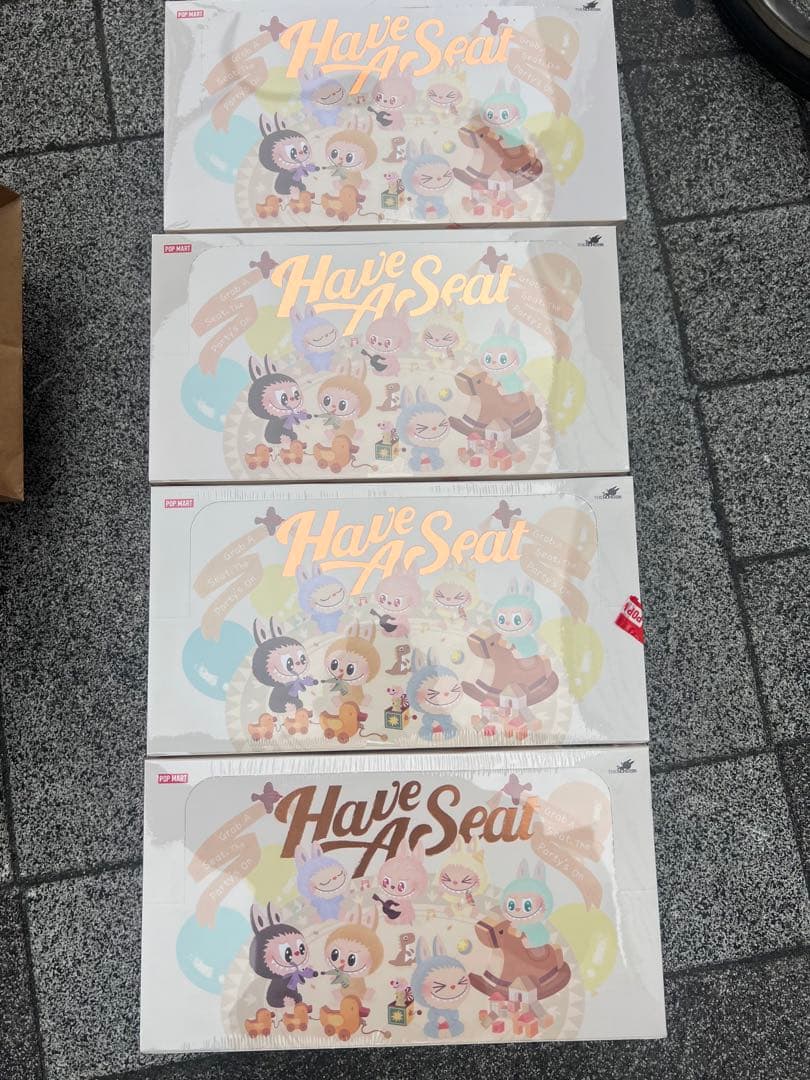 LABUBU THE MONSTER Have A Seat ぬいぐるみ 4箱 LABUBU THE MONSTERS Have ショップ a Seat ぬいぐるみ THE MONSTERS