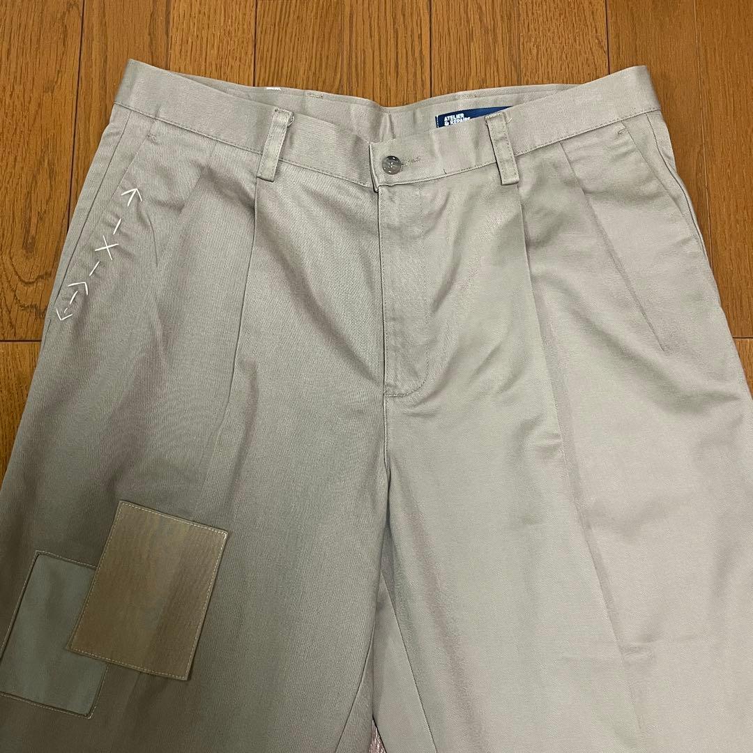 USA製 ATELIER&REPAIRS リメイク パッチワーク チノパンツ