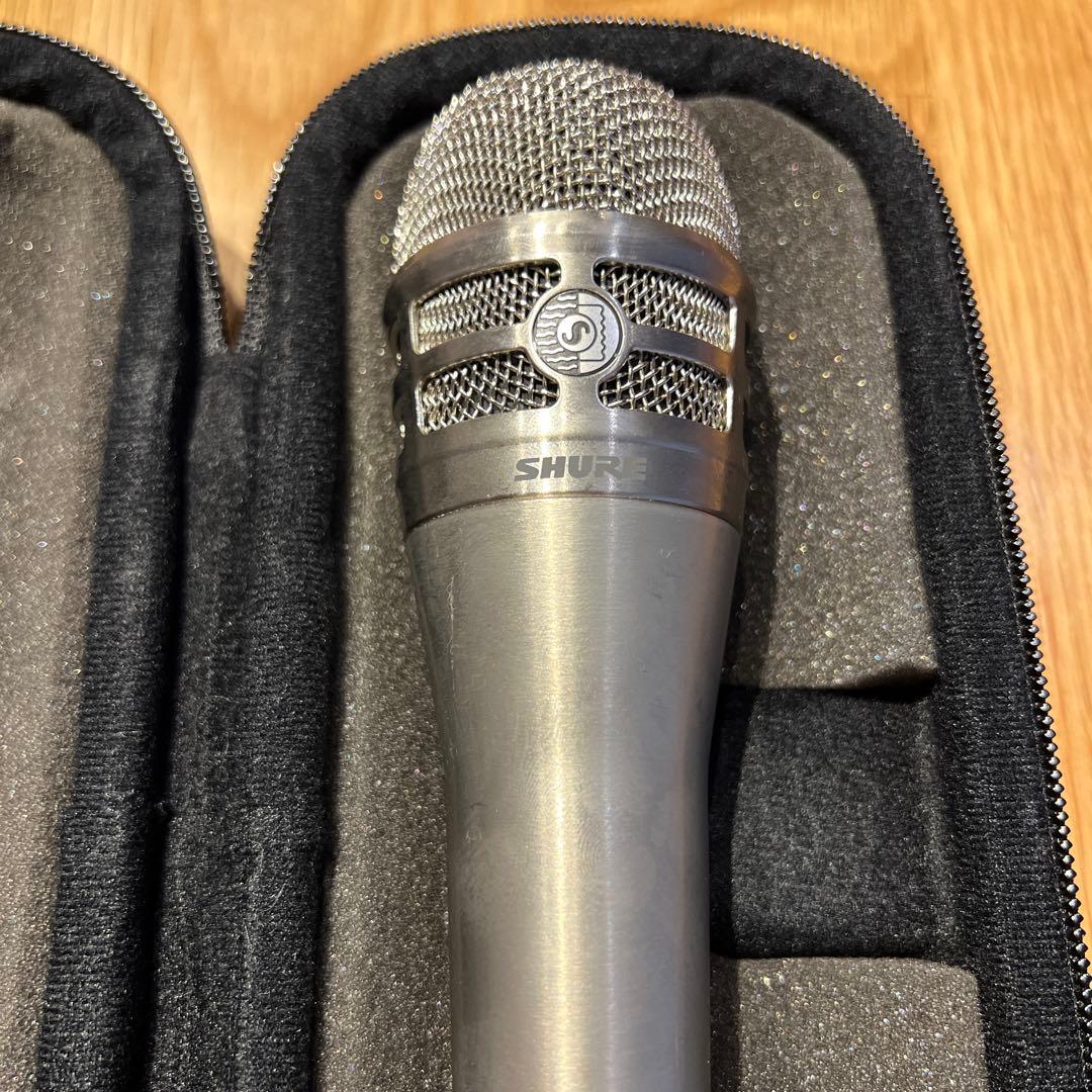 フ*ス様 KSM8 SHURE ダイナミックマイク シルバー ケース付き