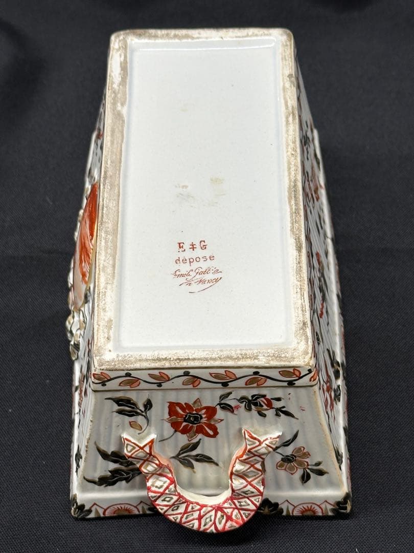 USED】エミールガレ ? Emile Galle ? 鳥の庭 プランター 鉢