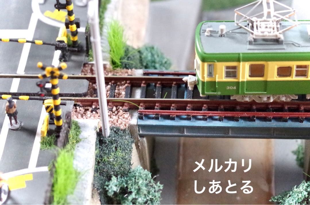 工場 江ノ電 七里ヶ浜橋梁 鉄道ジオラマ展示台 Nゲージ 鉄コレ 鉄道