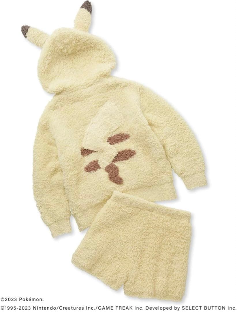 【新品未使用】ジェラピケ ポケモンスリープ ピカチュウパーカー＆ショートパンツ