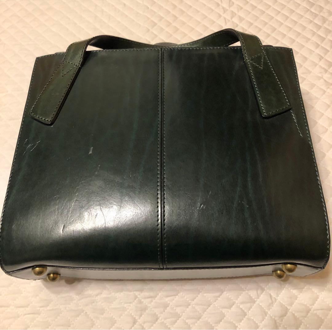 【温泉たまご】✨鞄いたがき✨ルガトー✨トートバッグ✨モスグリーン✨