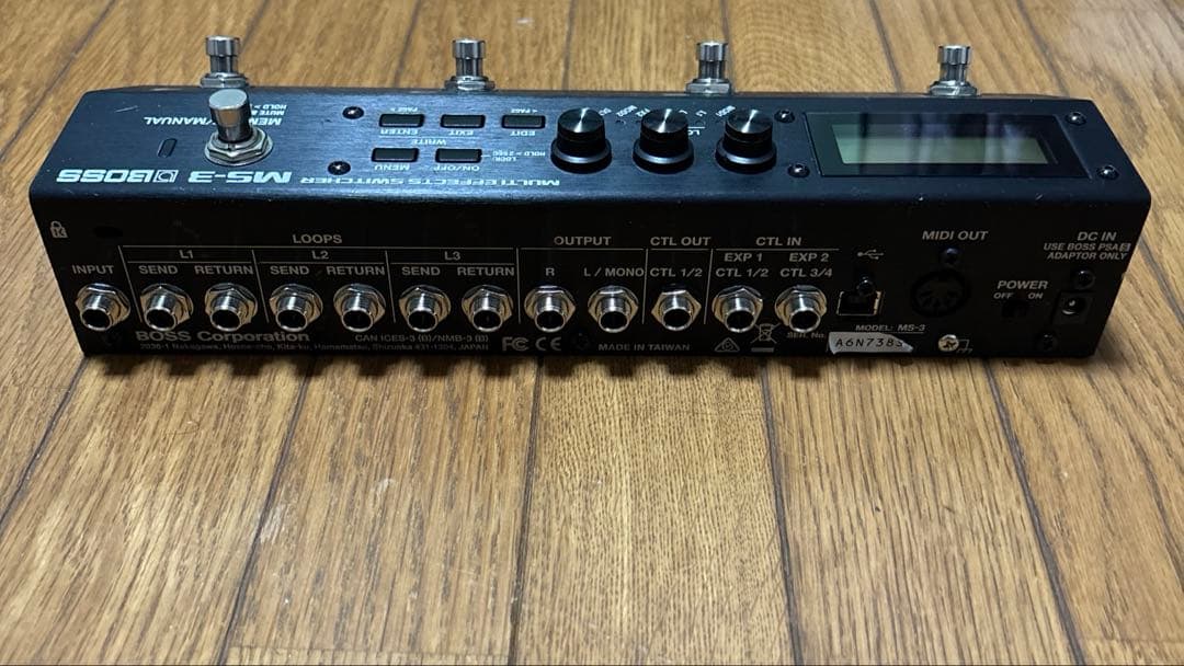 boss ms-3 スイッチャー 箱・説明書・付属品付き