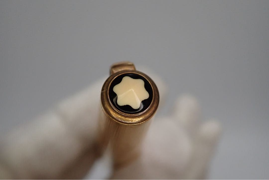 モンブラン｜#744｜ピンストライプゴールド｜吸入方式｜ヴィンテージ万年筆