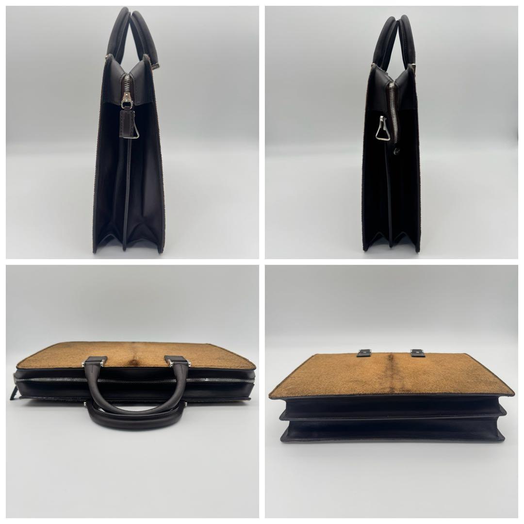 サルヴァトーレ フェラガモ ハラコ ブリーフケース ビジネスバッグ 美品 激レア