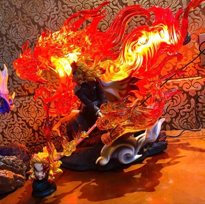 鬼滅の刃 煉獄杏寿郎 猗窩座 フィギュア ガレージキット