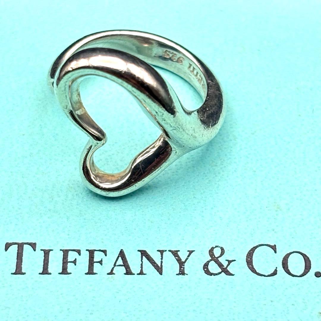 【美品】Tiffany ティファニー　オープンハートリング　シルバー　10.5号