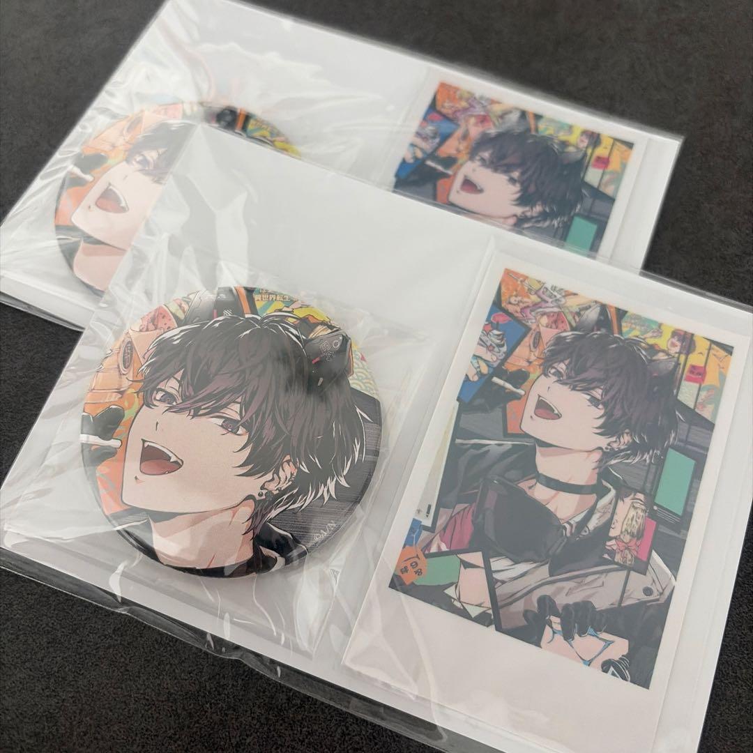 佐伯イッテツ 誕生日グッズ2024 缶バッジ&チェキ風カード - メルカリ