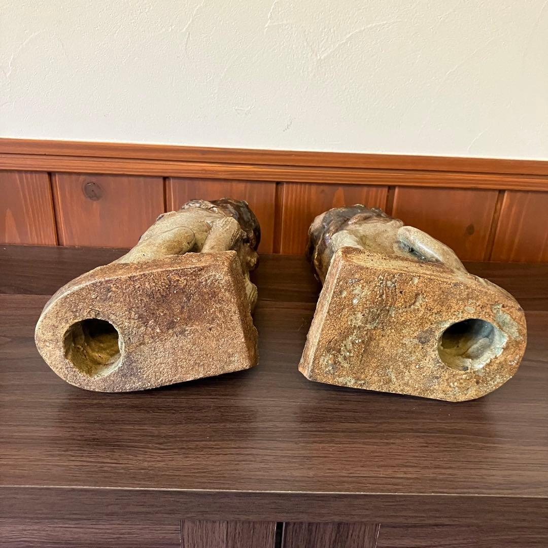 シーサー 狛犬 置物 骨董 古美術 縁起物