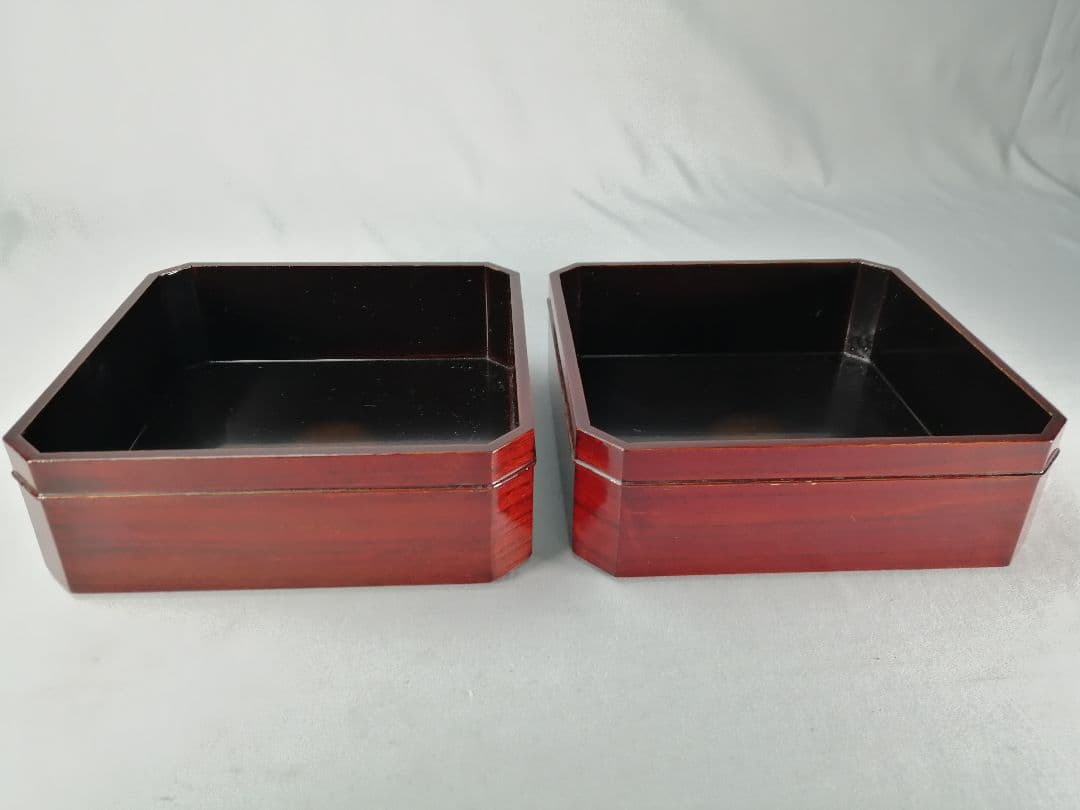 茶事具】塗師岸信卿、指物師利斎造 和休好縁高 主菓子 漆器 菓子器201