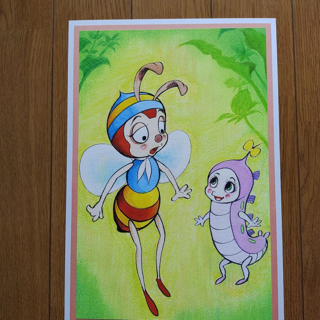 みなしごハッチ フラワーとハッチ 肉筆原画 - メルカリ