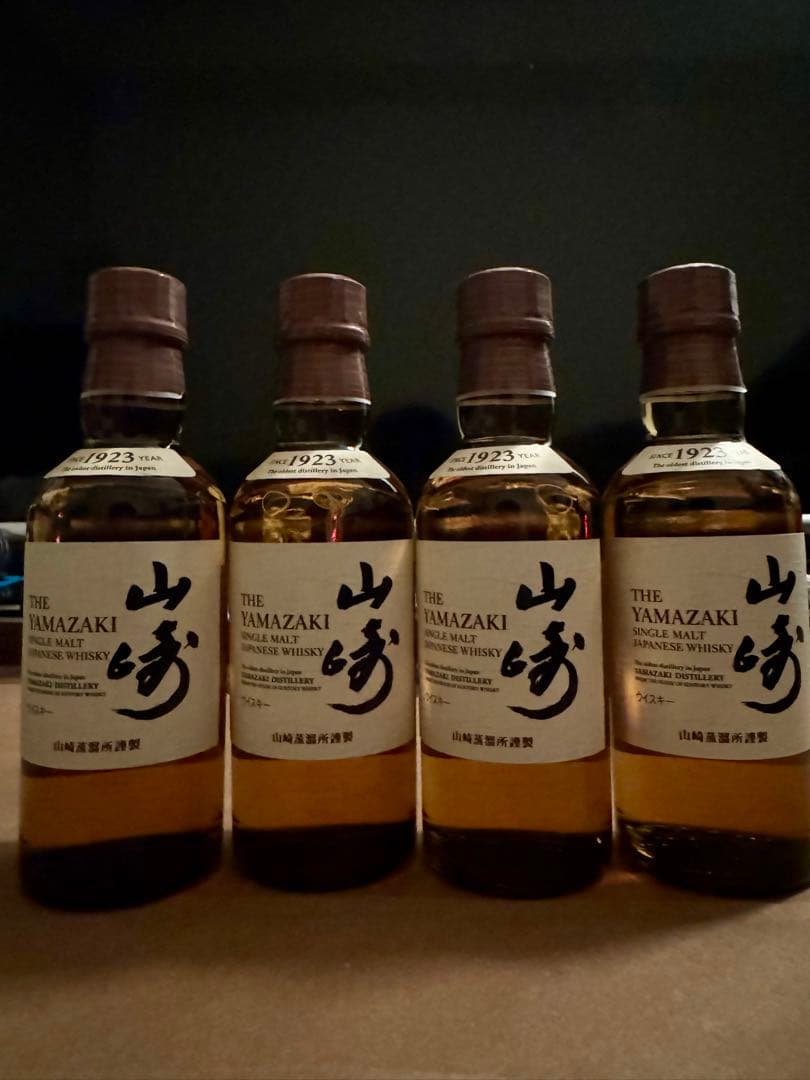 サントリーシングルモルトウイスキー 山崎 180ml(4本)