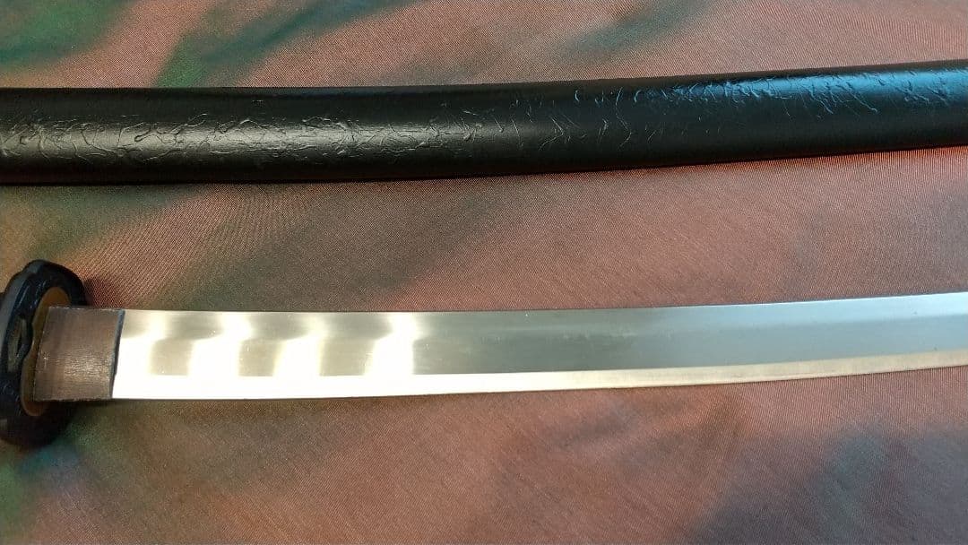 【直刃紋様】模造刀 小鍔 刀剣 大刀 模擬刀 拵え刀 katana sword
